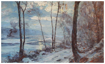 The Hudson In Winter by Hal Robinson
